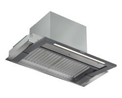30" Telescopic Hood, Motorized, Anthracite Aluminum Frame, with Blower